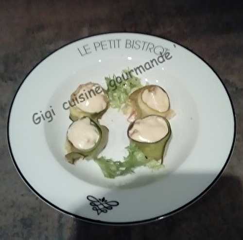 Nids de courgettes à la crème de Maroilles®