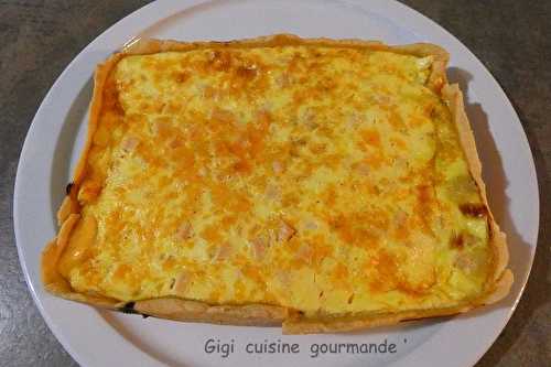 Quiche aux ravioles de chèvre