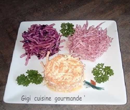 Trio de crudités version Gigi