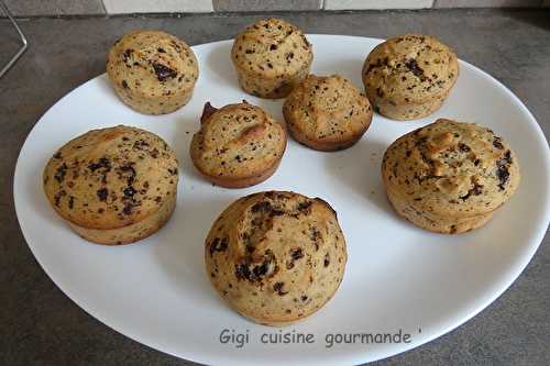 Muffins farine de coco au chocolat et sirop d'érable