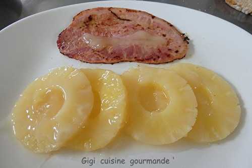 Jambon ananas et sauce à l'érable