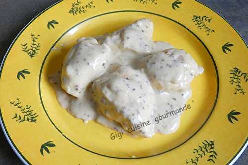 Blancs de poulet à la crème moutardée