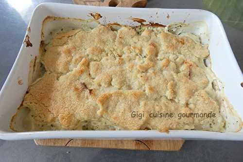 Crumble de courgettes au boursin 