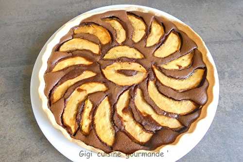 Tarte au chocolat et melon charentais