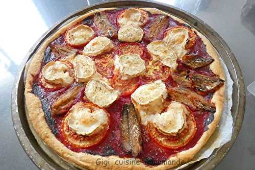 Tarte tomates sardines et chèvre