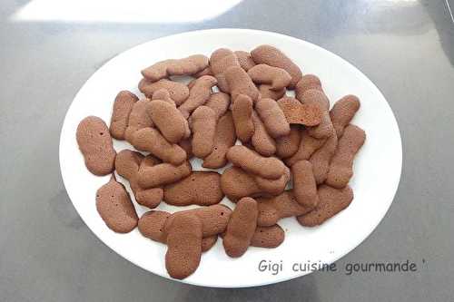 LANGUES DE CHATS AU CHOCOLAT NOIR au compact cook pro 