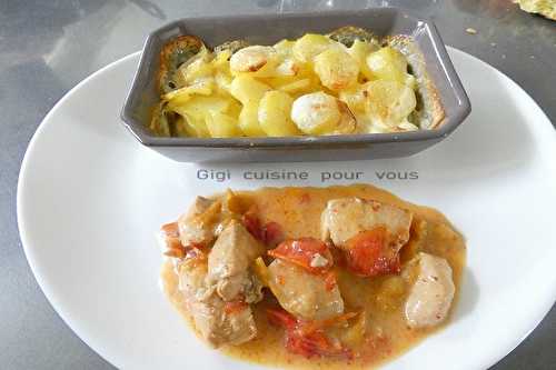 Dés de poulet aux poivrons séchés (cookéo)