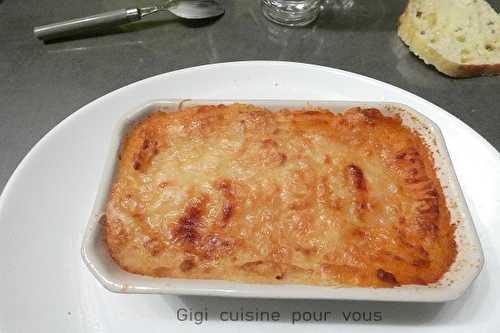 Parmentier de chorizo et Comté