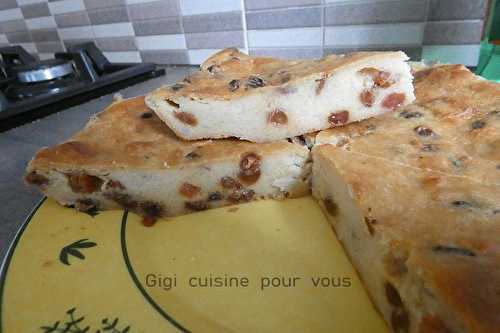 Pudding aux raisins blonds 