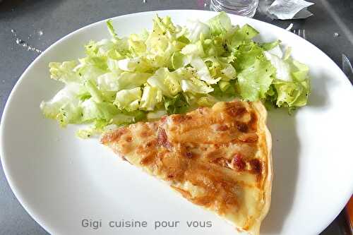 Tarte avec les restes de raclette