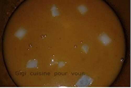 Velouté de potimarron au morbier au compact cook pro