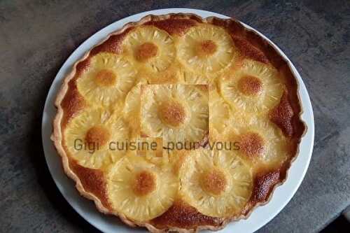 Tarte à l'ananas et noix de coco