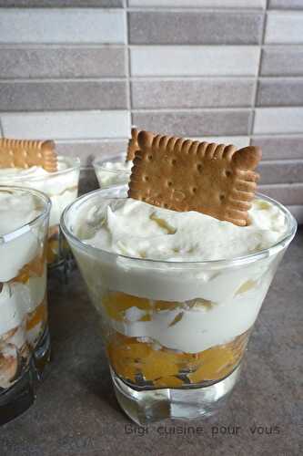 Verrine abricot, petit beurre et mascarpone