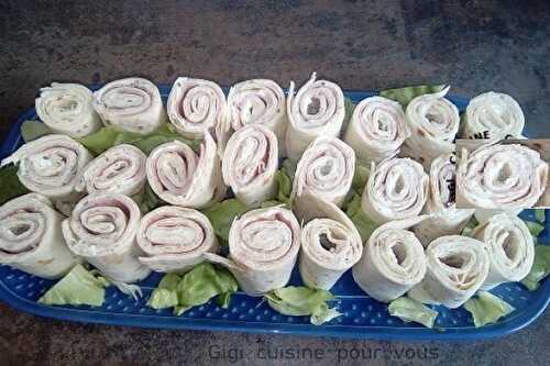  Wraps au jambon blanc et boursin