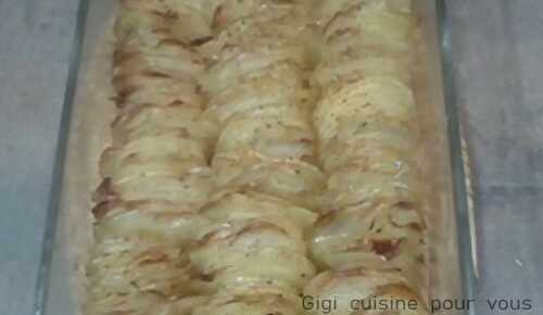 Gratin de pommes de terre debout