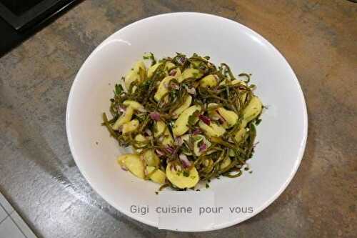 Grenailles et salicorne en salade 