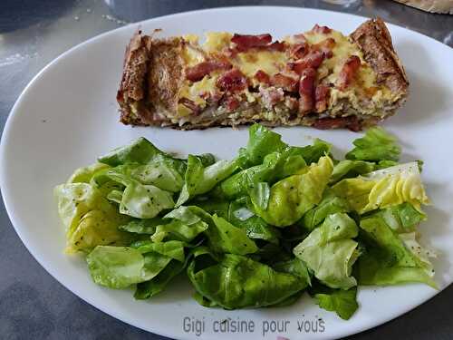 Quiche habillée en galettes de sarrasin au cake factory