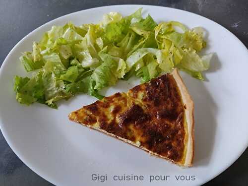 Tarte au fromage ail et fines herbes 