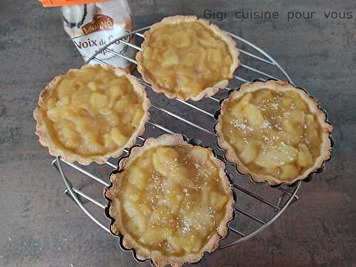 Tartelettes sablées noix de coco pommes au cake factory