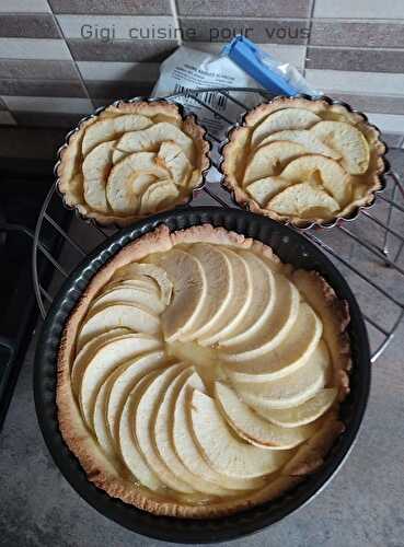 Tartelettes sablées poudre amande et pommes au cake factory