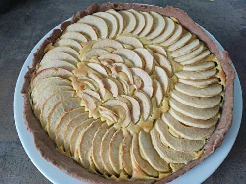 Tarte cacaotée au mascarpone et pommes 