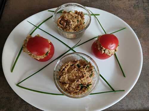 Tomates farcies sardines et chèvre (compact cook pro)