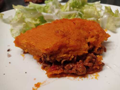 Carottes parmentières à la viande bolognaise 