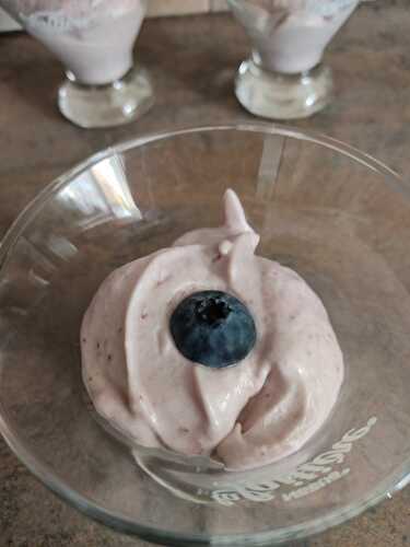 Mousse aux myrtilles au compact cook pro