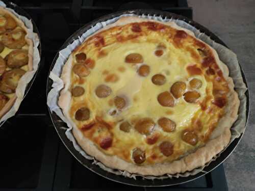 Tartes aux reines claudes et mirabelles 