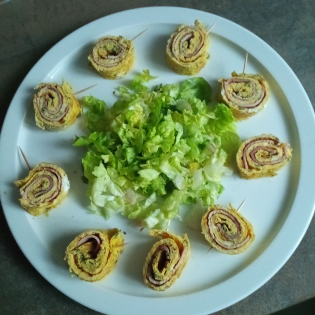 Roulé d'omelette au jambon de Gigi