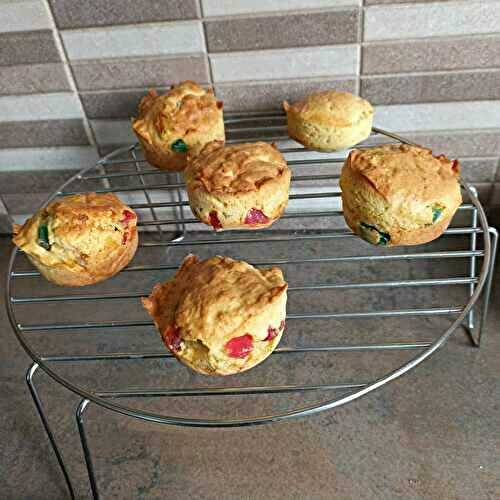 Muffins aux fruits confits au combi ninja
