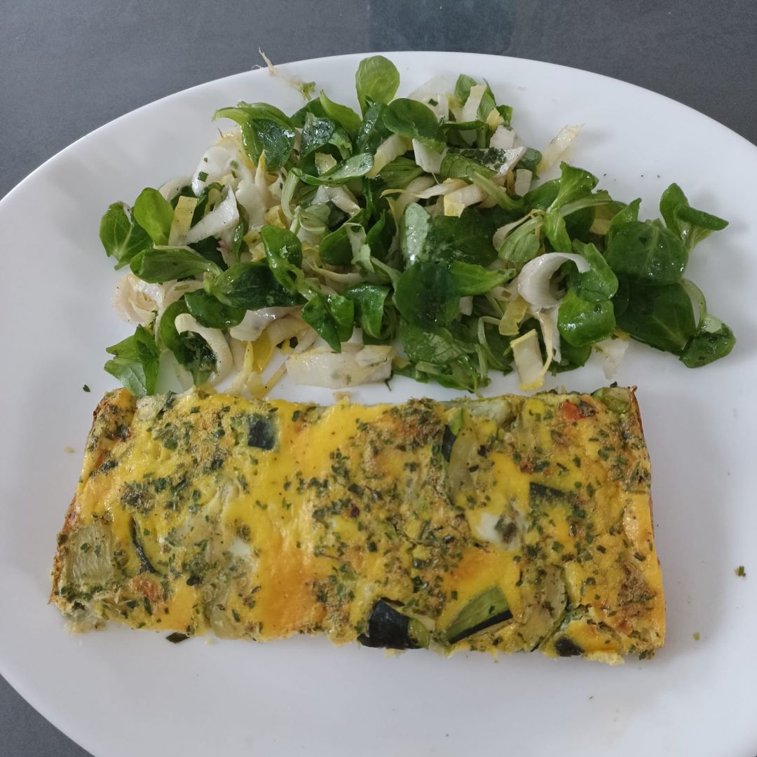 Omelette à la courgette et pommes de terre au combi ninja