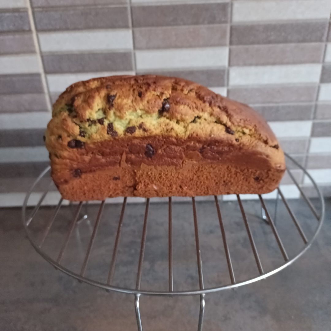 Cake pistache et pepites chocolat au combi ninja