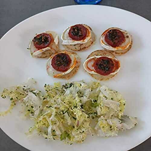 Blinis façon pizzette au combi ninja