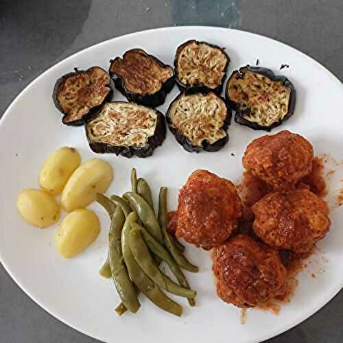 Boulettes de poulet chorizo et courgettes au combi ninja