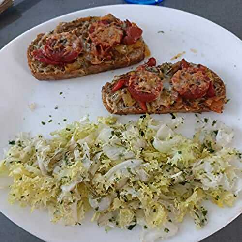 Bruschetta chorizo parmesan au combi ninja