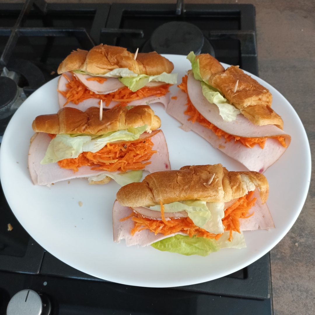 Croissant farci aux carottes 