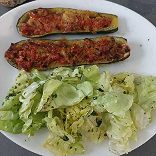 Courgettes farcies au combi ninja