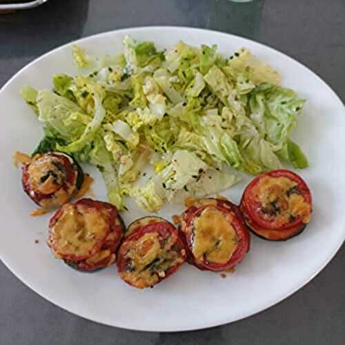 Courgettes pizzettes au combi ninja