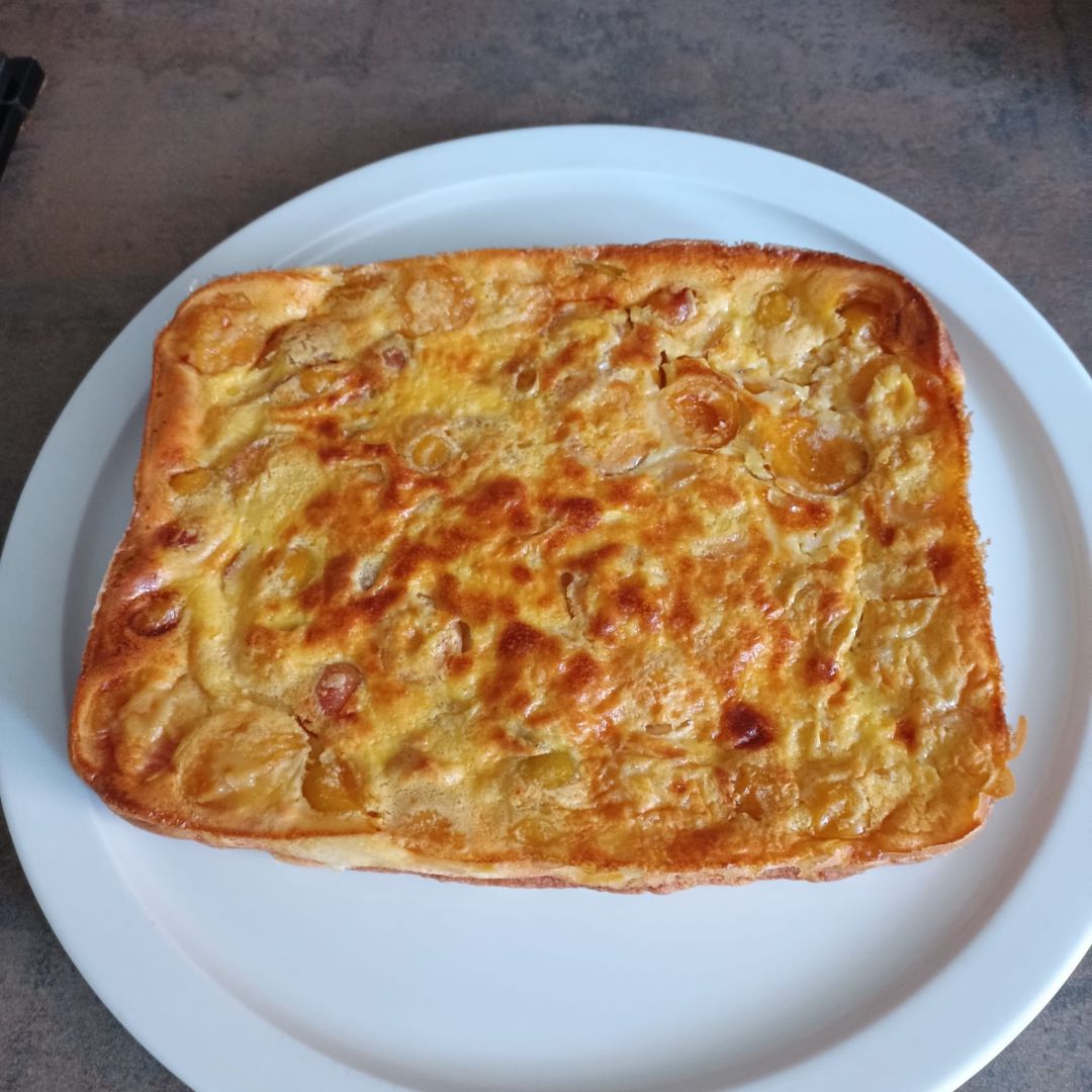Clafoutis aux mirabelles au combi ninja