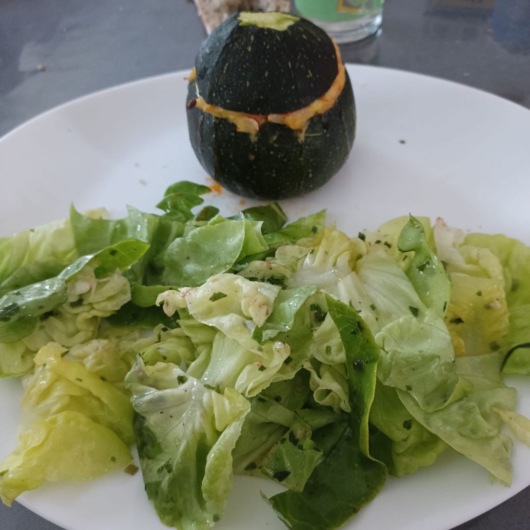 Courgettes farcies béchamel au combi ninja