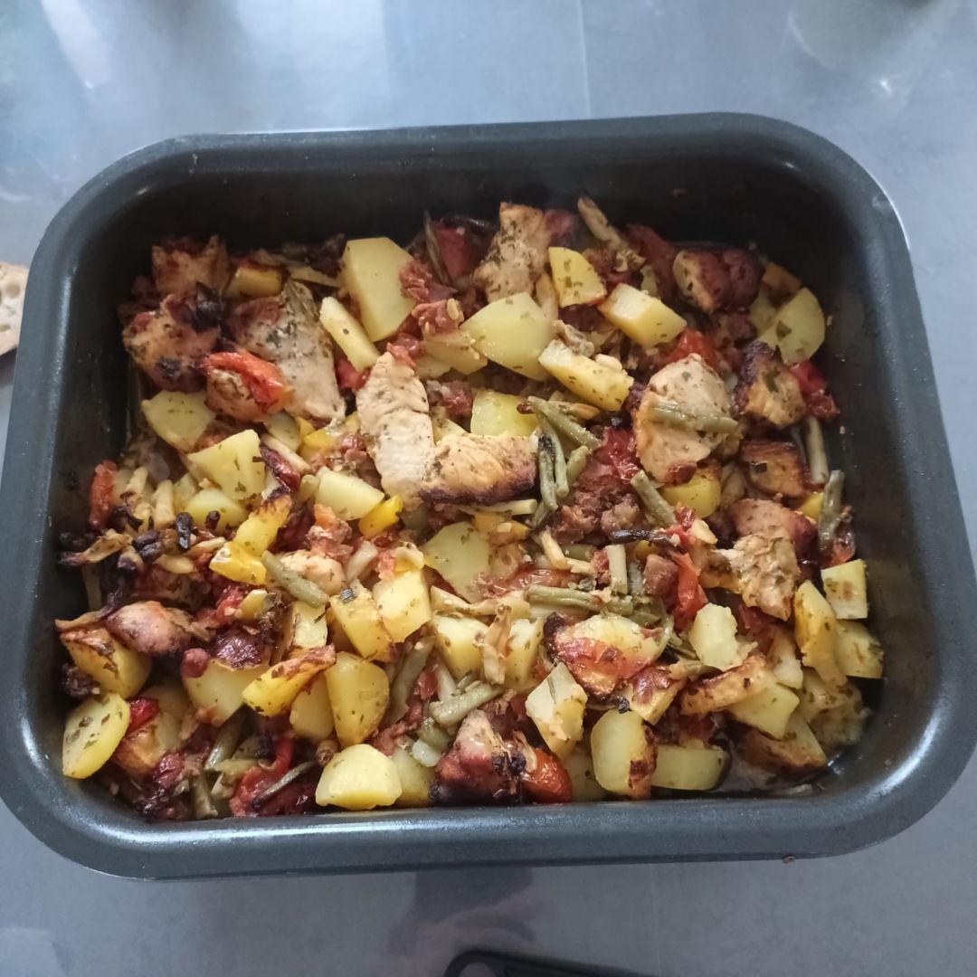 Méli mélo de légumes à la dinde au combi ninja