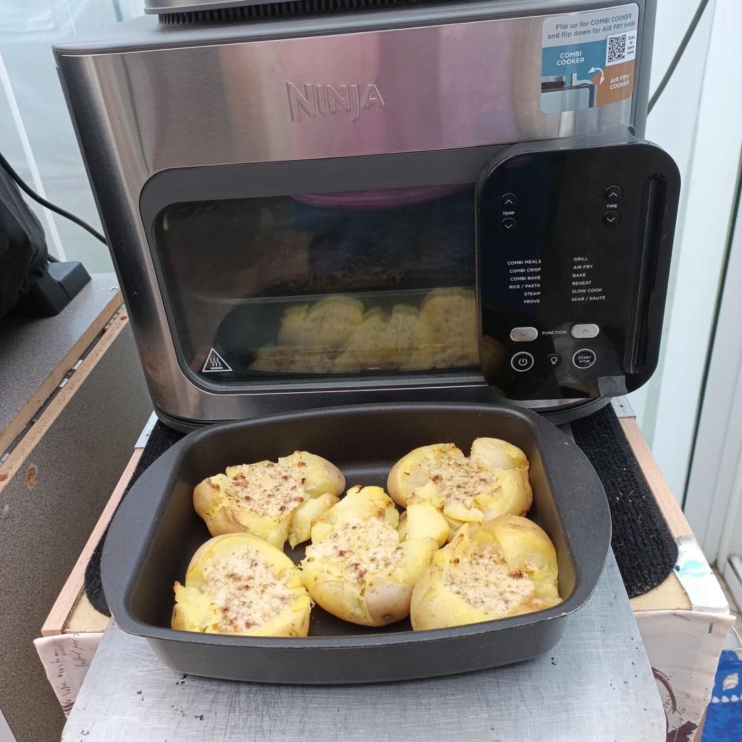 Pommes de terre tapées au combi ninja 