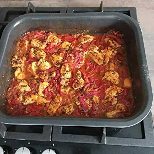 Poulet basquaise à ma façon au combi Ninja
