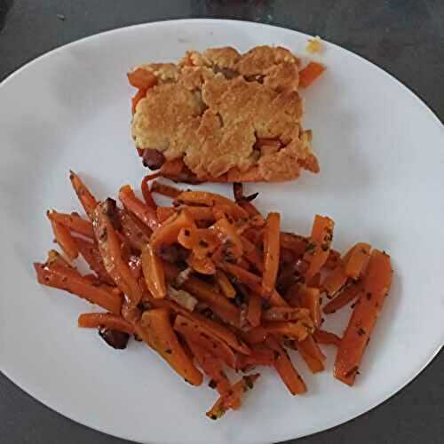 Carottes fondantes miel au combi ninja