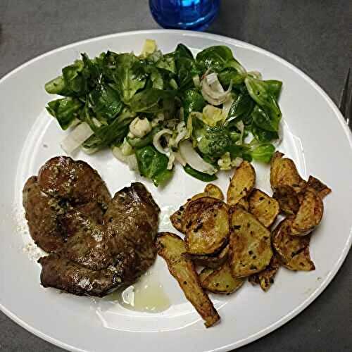 Foies de lapin avec l'air fryer Ninja FOODI AF 400EU