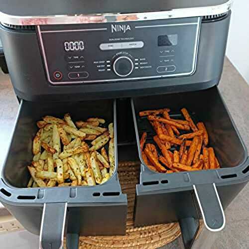 Frites de pdt et carottes à l'air fryer Ninja