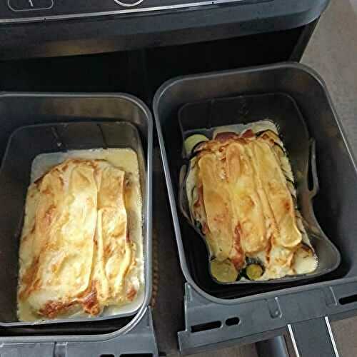 Gratin endives et courgettes avec air fryer Ninja FOODI AF 400EU