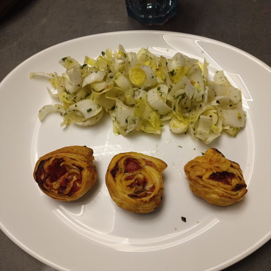 Mini roulé dés jambon et tomates à l'air fryer Ninja
