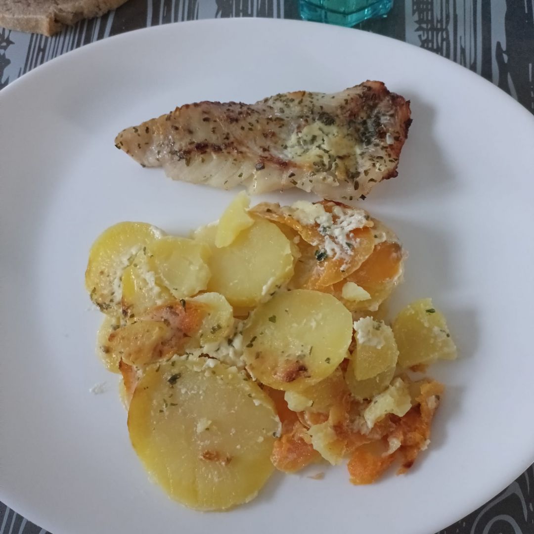 Filet de dorade sauce boursin au combi ninja